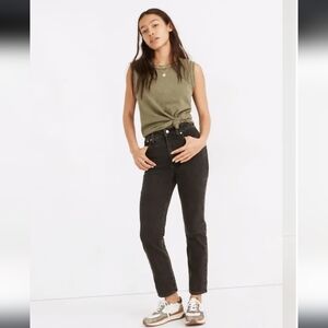 Madewell The Curvy Perfect Vintage Jean Women's Black Grey Lunar Mid Rise 27P